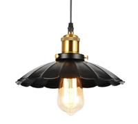 Industrial Retro Style Iron Pendant Lamp, Personalized Umbrella-Shaped Hanging Light Lampshade, E27 Base Single-Head Chandelier, Porch Bar Decoration Ceiling Lighting Fixtures