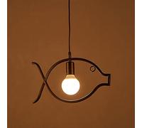 Industrial Retro Wrought Iron Pendant Lamp Modern Art Fish Bone Led Chandelier Creative Rotate Head Black Restaurant Gallery Deco Suspension Light Fixtures E27 Edison Change for The Better vision