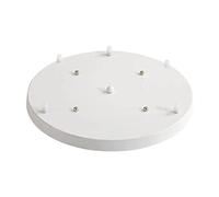 Industrial Rewind Ceiling Canopy Kit Plate Base for Pendant Light Wall lamp Chandelier Pendant Lamp Fixture Fitting Round 5 Heads White