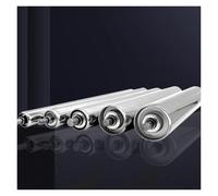 Industrial Roller Conveyor Set 5 Heavy Duty Stainless Steel Rollers with Large Diameter Optimal for Material Handling and Warehouse Solutions.