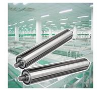 Industrial Roller Set, 2 Steel Conveyor Rollers, Sizes 5.1 cm - 101.6 cm, for Woodworking Shops, Lawn Mowers, Efficient Replacement Parts for Transfer Systems