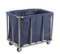 Industrial Rolling Laundry Cart, Heavy Duty Laundry Hampers with Wheels, Commercial Household Basket with Removable Liner Bag, 12 Bushel (400L), 440 Lbs Load