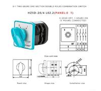 Industrial Rotary Switch 20A for Mining Machinery | Silver alloy contacts, high conductivity, for durable construction, 240A withstand current, industrial grade