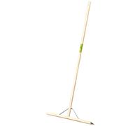 Industrial Rubber Floor Squeegee 24" with Wooden Handle and Bracket Pegdev Light Oak One Size