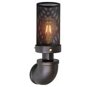Industrial Rustic Wall Light Sconce Cylindrical Lamp Shade Vintage Candle Wall Lantern Metal H3002P