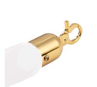 Industrial S-Rope with Hooks - 2.2m White Queue Barrier for Event Management Visitor Control Weddings Hotels Cinemas Grand Openings Crowd Management