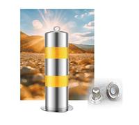 Industrial Safety Bollards Safety Bollard Traffic Delineator Post Easy Installation For Crowd Control/Street Stanchion/Road Cones(76 * 750mm/3 * 29.5in,1Pc)