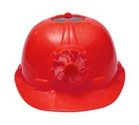 Industrial Safety Helmet with Solar Cooling Fan Construction Worker Hard Hat RedOutdoor Safety Helmet