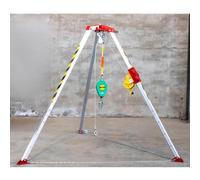 Industrial Safety Tripod with Confined Space Rescue Lift System, Fall Protection Equipment for Enhanced Worker Safety and Compliance