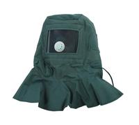Industrial Sand Blasting Hood with Clear Visor, 10.24"x10.24"x2.76" Abrasive Blasting Cover for Dust Protection