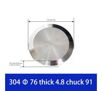 Industrial Sanitary End Cap Tri Clamp Stainless Steel 304 Ferrule for Pipe Sealing and Flow Control, Size Options from 38mm to 219mm (76mm)