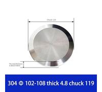 Industrial Sanitary End Cap Tri Clamp Stainless Steel 304 Ferrule for Pipe Sealing and Flow Control, Size Options from 38mm to 219mm (102mm)