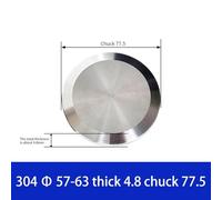 Industrial Sanitary End Cap Tri Clamp Stainless Steel 304 Ferrule for Pipe Sealing and Flow Control, Size Options from 38mm to 219mm (63mm)