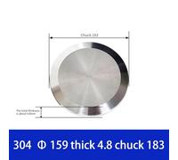 Industrial Sanitary End Cap Tri Clamp Stainless Steel 304 Ferrule for Pipe Sealing and Flow Control, Size Options from 38mm to 219mm (159mm)