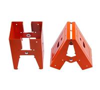 Industrial Sawhorse Brackets Heavy Gauges Structure Tool Without Setups Not Skids Teeth Workbenches for Wood Beam Fix No Tool Need Woodworking Brackets