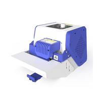 Industrial Sealing Machine, Heat Sealer Machine Bag Sealer Multi-Function Automatic Sealing Machine Hot Pressure Sealer For Moon Cake acks ow Packag Bags Tea Bags Film Bag(Blu,With Print date)
