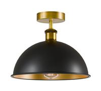 Industrial Semi Flush Mount Ceiling Light Metal E27 Indoor Ceiling Lamp Fixture For Bedroom Living Room Hallway Kitchen