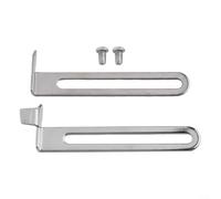 Industrial Sewing Machine Seam Guide & Hemmer Guide for Accurate Hem Positioning on Light-to-Medium Fabrics - Metal Presser Foot Set, Silver, 2-Pack(B)