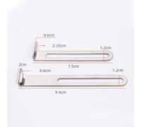 Industrial Sewing Machine Seam Guide & Hemmer Guide for Accurate Hem Positioning on Light-to-Medium Fabrics - Metal Presser Foot Set, Silver, 2-Pack(A)