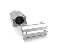 Industrial Shaft Bearings, Box-type Slider Linear Bearings SC 8 10 12 13 16 20 25 UU LUU Optical Axis Aluminum Fixing Seat(SC13UU length 39mm)