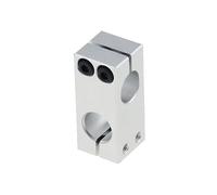 Industrial Shaft Bearings, Rear Wheel Bearing 1PC Pillar Fixing Clamp Vertical Fixed Diameter Fastening Aluminum Alloy Optical Axis Cross Block Steel Pipe Bracket Seals(10x10)