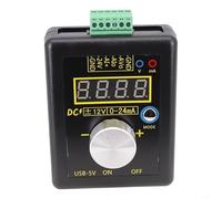 Industrial Signal Generator, 4-20mA Current Loop, Simulator and 0-10V Voltage, Source Calibrator, Digital Analog Signal Transmitter Tester(with battery)