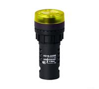 Industrial Signal Light Alarm 22mm Hole Sound Buzzer LED Flasher AC DC 12V 24V 220V Red Device for Control Panels(Green ACDC24V)