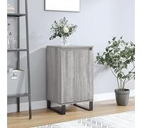 Industrial Slim Sideboard Cupboard with Door & Shelf - Rustic Design Storage for Bedroom and Kitchen, 40x35x70 cm, Set of 2 Units