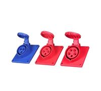 Industrial Socket Concealed Oblique Three-core Four-core Five-Hole 16A32A Non-Explosion-Proof Waterproof Aviation Connector(5Pin32APlug)