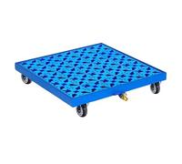 Industrial Spill Containment Pallet, Modular & Mobile Platform with Drain Outlet for Safe Drum Storage and Leak Prevention
