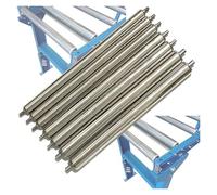 Industrial Stainless Steel Conveyor Rollers - Set of 7 1" 1.3" 1.5" 2" 2.4" Diameter Replacement Rollers for Wood Planing and Fabric Cutting Tables Conveyor Parts