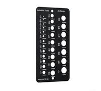 Industrial Stainless Steel Drill Bit Diameter Gauge 1/16 to 1/2 Inch with Dual Metric and For IMPERIAL Units for Precise Tool Selection