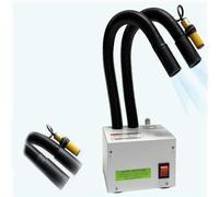 Industrial Static Eliminator Automatic Induction, Ionizing Air Snake 2 Tube,Adjustable Wind Speed, 8mm Air Pipe Connector, for Industrial Static Dust Removal