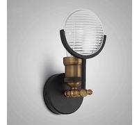 Industrial Steampunk Wall Light Fixture Mid Century Modern Wall Sconces with Glass Shade Dungeon Wall Lantern Rustic Farmhouse Wall Mounted Lamp for Bedside Restaurant Living Room Hallway Times