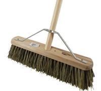 Industrial Stiff Platform Broom With Handle 18" (457mm) Natural, 1 in pack.