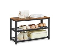 Vintage Shoe Rack Storage Shoe Bench With Seat With Shelves Shoes Cabinet LBS73X