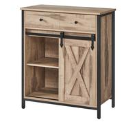 Industrial Storage Sideboard with Sliding Barn Door