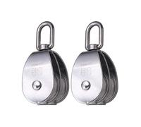 Industrial Strength 304 Stainless Steel Double Pulley Set Suitable for Rigging Hoisting Secure and Reliably Load Handling Wire Rope Pulley
