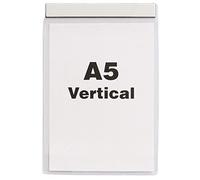 Industrial Strength Clear Pocket - Self-Adhesive - H.160 x W.215mm - A5 Vertical - Pack of 10