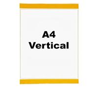 Industrial Strength Clear Pocket - Self-Adhesive - H.310 x W.220mm - A4 Vertical - Pack of 10