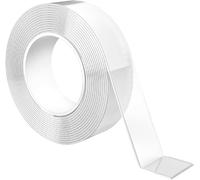 Industrial Strength Double Sided Tape, Heavy Duty Mounting Tape for Indoor and Outdoor Use, Extra Strong Adhesive, Waterproof Thick and Reusable, Ideal for Carpets, DIY Projects (2mmx20mm 1Meter)