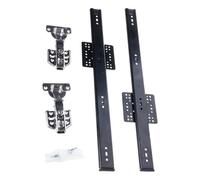 Industrial Strength Hidden Sliding Part for Folding Furniture Doors 30 Centimeters Long Smooth Quiet Hidden Hinge Mechanism