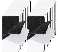 Industrial Strength Hook and Loop Tape - Heavy Duty Nylon Self-Adhesive 12 Pairs, Reusable No Residue, Double Sided Sticky Pads 50mm x 100mm for Sofa, Curtains, Home Decor, Car, DIY Projects