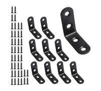 Industrial Strength L Angles Bracket Set for Cabinet and Shelf Assembly Includes Mounting Hardware Stainless Corner Joint Bracket