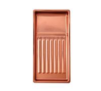 Industrial Strength Nails Technician Tray Thickened Stainless Steel for Salon Tools and Efficient Storage Pinkgold Nails Technician Tray