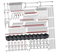 Industrial Strength Pegboard Hooks, Metal Rust-Resistant Tool Hangers for Garage Shed Wall Organization & Storage High Strength Garage Hooks