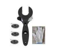 Industrial Strength Pipe Slicing Tool with Ergonomic Handle and Spare Cutter Included Ratcheting Metal Pipe Cutting Tool Professional Kirsite Tube Cutter