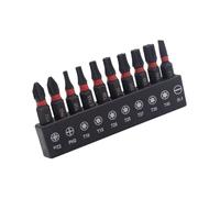 Industrial Strength Steel Screwdriver Bit 10Pcs Set Corrosions Proof High Torques for Technicians Professional Screwdriver Bit