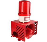 Industrial Strobe Siren Alarm Warning Light, 120dB Loud Flashing Outdoor Safety Warning Light(Base)