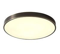 Industrial Style Ceiling Lamp Copper Led Flush Lights Metal Close to Light Dimming Ultra Thin Round Lighting Fixtures for Bedroom, Kitchen, Dining Room,Max 54W,Chandeliers/Color/30Cm